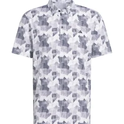 Adidas GoTo Printed Shirt Polo Short Sleeve Golf Apparel
