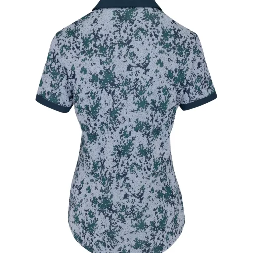 Adidas Jacquard Shirt Polo Short Sleeve Golf Apparel