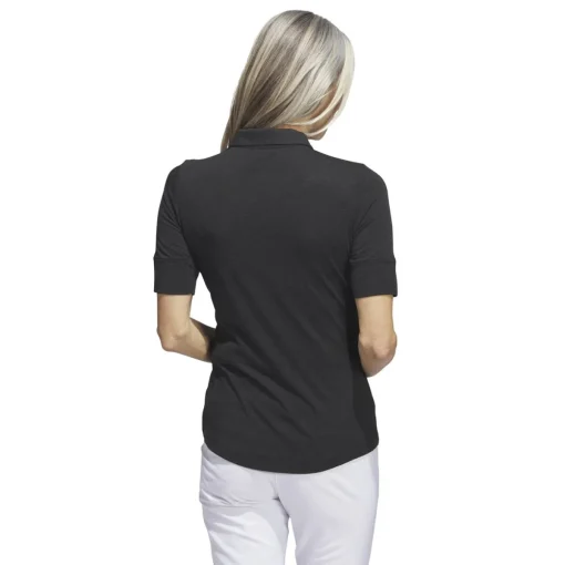 Adidas Melange Shirt Polo Short Sleeve Golf Apparel
