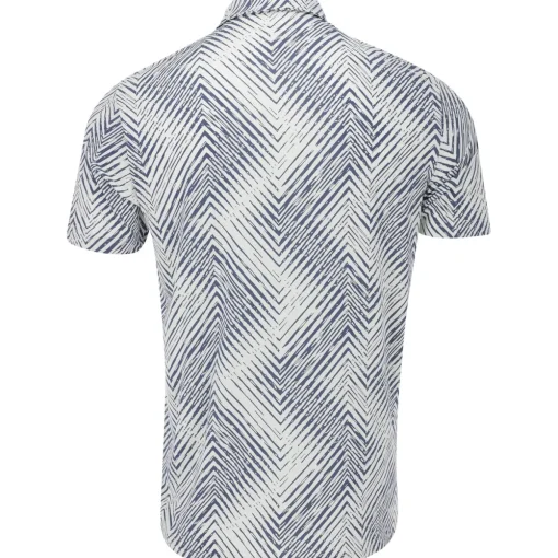 Adidas Ultimate365 Allover Print Shirt Polo Short Sleeve Golf Apparel