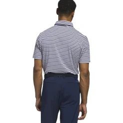 Adidas Ultimate365 Stripe Shirt Polo Short Sleeve Golf Apparel