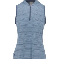 Adidas Ultimate365 Stripe Sleeveless Shirt Polo Short Sleeve Golf Apparel