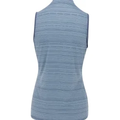 Adidas Ultimate365 Stripe Sleeveless Shirt Polo Short Sleeve Golf Apparel