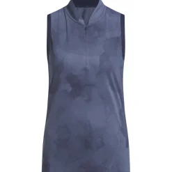 Adidas Ultimate365 Tour Print Sleeveless Shirt Polo Short Sleeve Golf Apparel