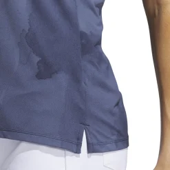 Adidas Ultimate365 Tour Print Sleeveless Shirt Polo Short Sleeve Golf Apparel