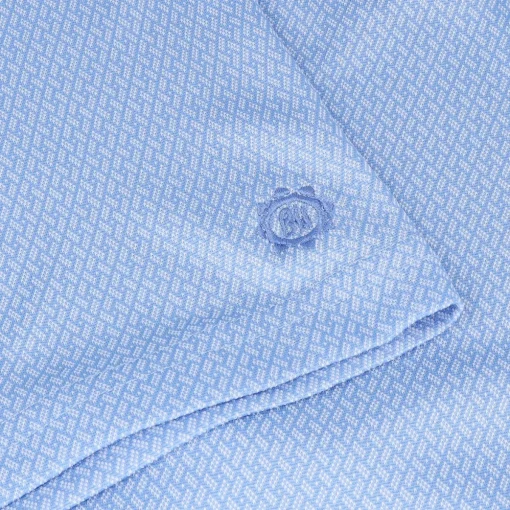 Ben Hogan 2 Tone Micro Geo Jacquard Shirt Polo Short Sleeve Golf Apparel