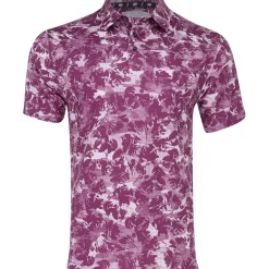 Ben Hogan All Over Floral Camo Shirt Polo Short Sleeve Golf Apparel
