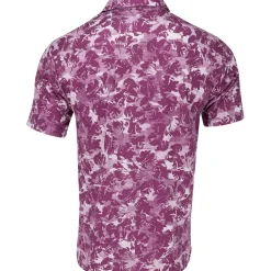 Ben Hogan All Over Floral Camo Shirt Polo Short Sleeve Golf Apparel