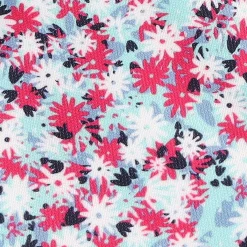 Ben Hogan Sleeveless Colorblocked Mini Floral Shirt Polo Short Sleeve Golf Apparel