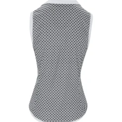 Ben Hogan Sleeveless Lattice Geo Shirt Polo Short Sleeve Golf Apparel