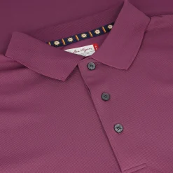 Ben Hogan Solid Ottoman Textured Shirt Polo Short Sleeve Golf Apparel