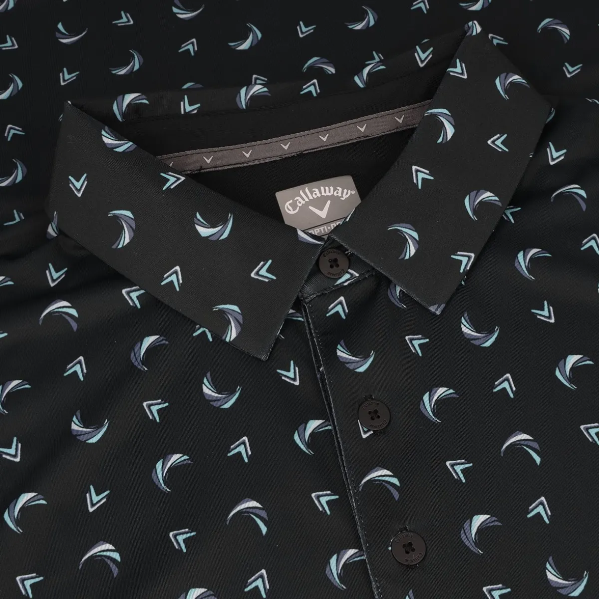 Callaway Abstract Swing Chevron Print Shirt Polo Short Sleeve Golf Apparel