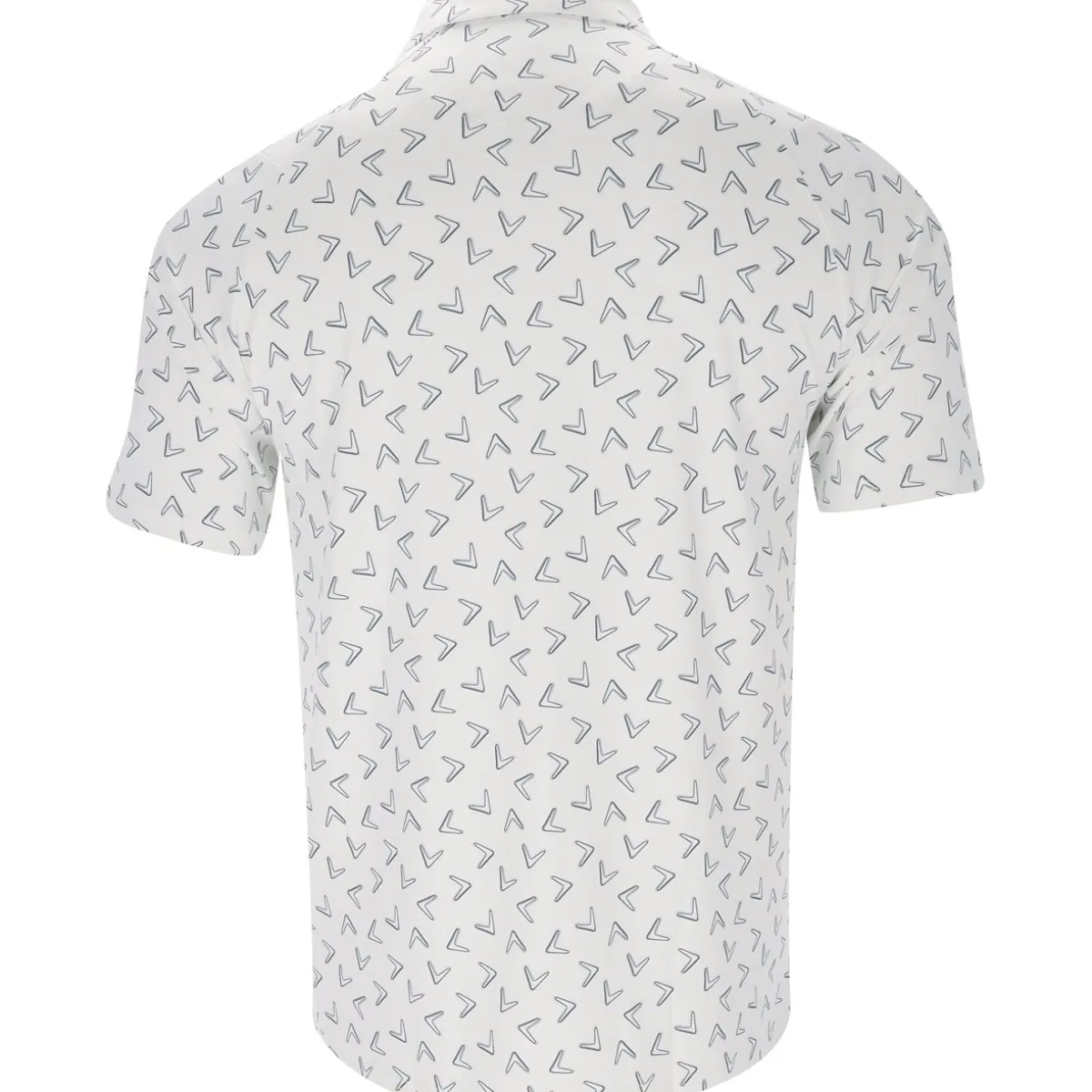 Callaway All Over Large Chevron Print Shirt Polo Short Sleeve Golf Apparel