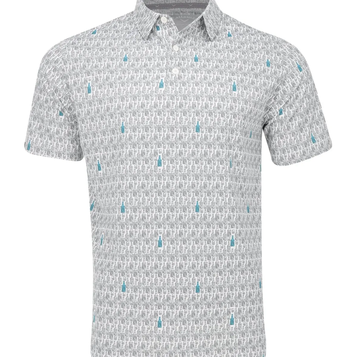Callaway All Over Scotch Novelty Print Shirt Polo Short Sleeve Golf Apparel