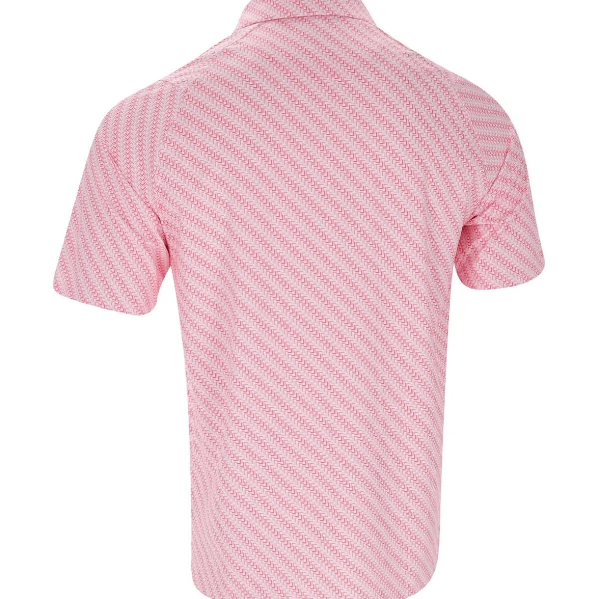 Callaway Chevron Twill Print Shirt Polo Short Sleeve Golf Apparel