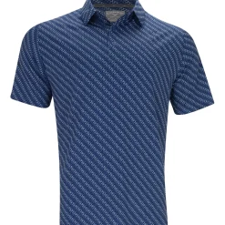 Callaway Chevron Twill Print Shirt Polo Short Sleeve Golf Apparel