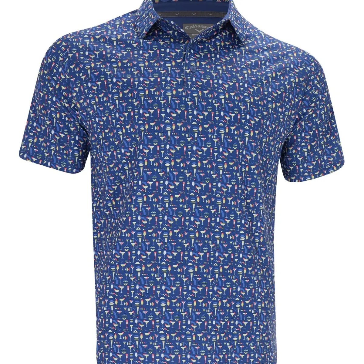 Callaway Cocktail Print Shirt Polo Short Sleeve Golf Apparel