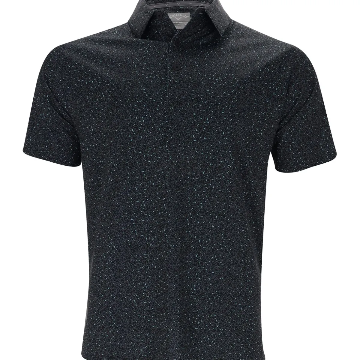 Callaway Micro Floral Print Shirt Polo Short Sleeve Golf Apparel