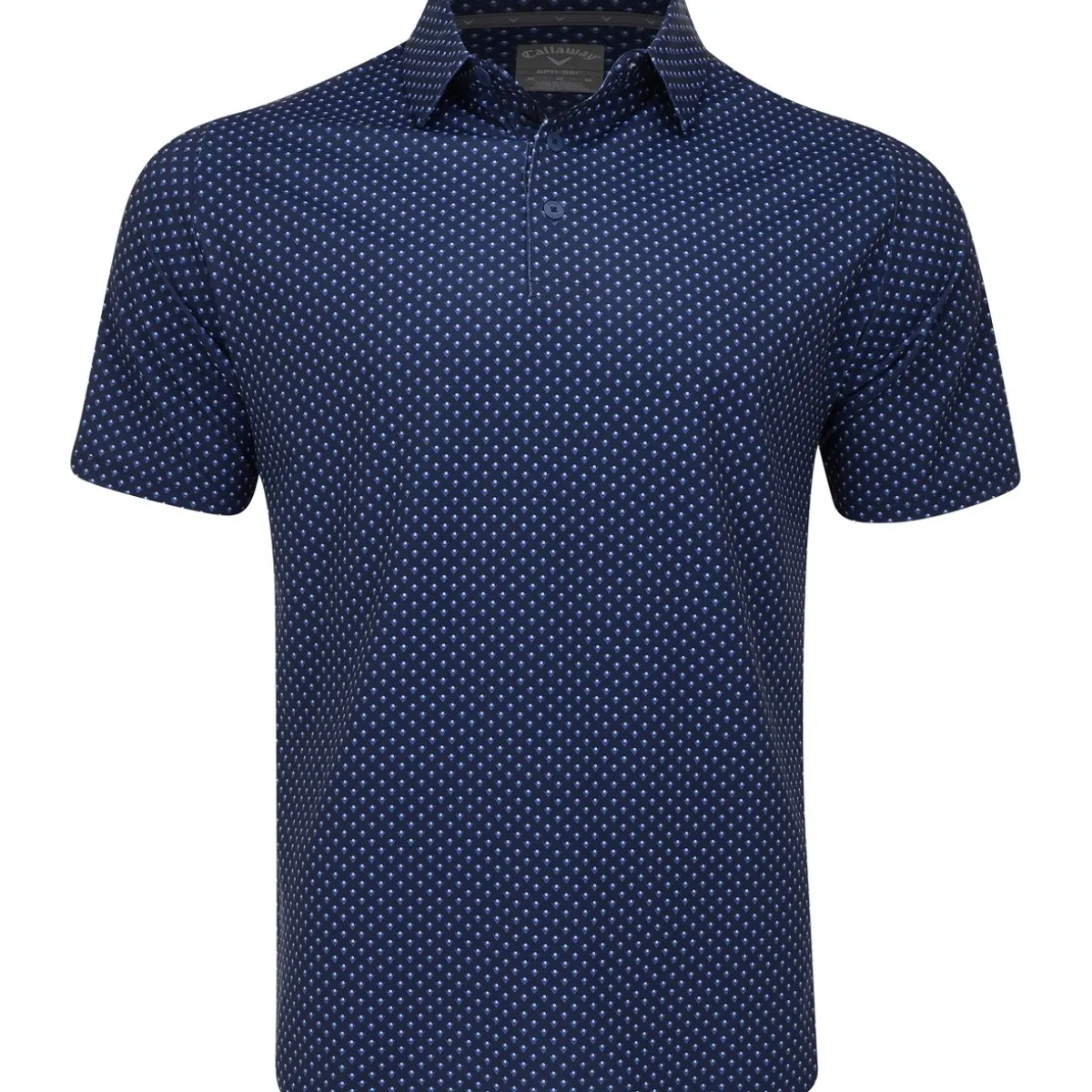 Callaway Trademark Chevron Print Shirt Polo Short Sleeve Golf Apparel
