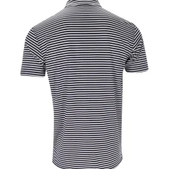 Dunning Buckhaven Ventilated Stripe Performance Shirt Polo Short Sleeve Golf Apparel