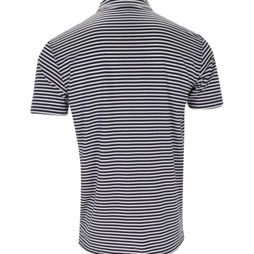 Dunning Buckhaven Ventilated Stripe Performance Shirt Polo Short Sleeve Golf Apparel
