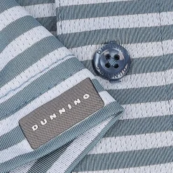 Dunning Buckhaven Ventilated Stripe Performance Shirt Polo Short Sleeve Golf Apparel