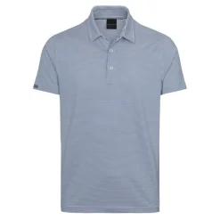 Dunning Helsby Stripe Jersey Performance Shirt Polo Short Sleeve Golf Apparel