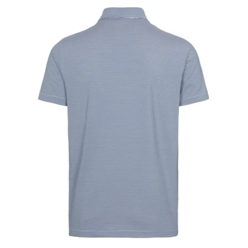 Dunning Helsby Stripe Jersey Performance Shirt Polo Short Sleeve Golf Apparel