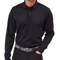Dunning Players Pique Performance Shirt Polo Long Sleeve Golf Apparel