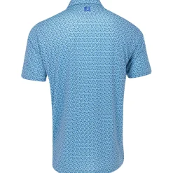 FootJoy Allover Floral Lisle Shirt Polo Short Sleeve Golf Apparel