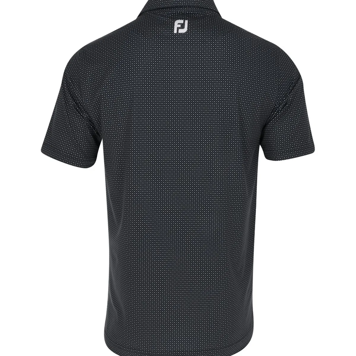 FootJoy Dot Geo Print Lisle Shirt Polo Short Sleeve Golf Apparel