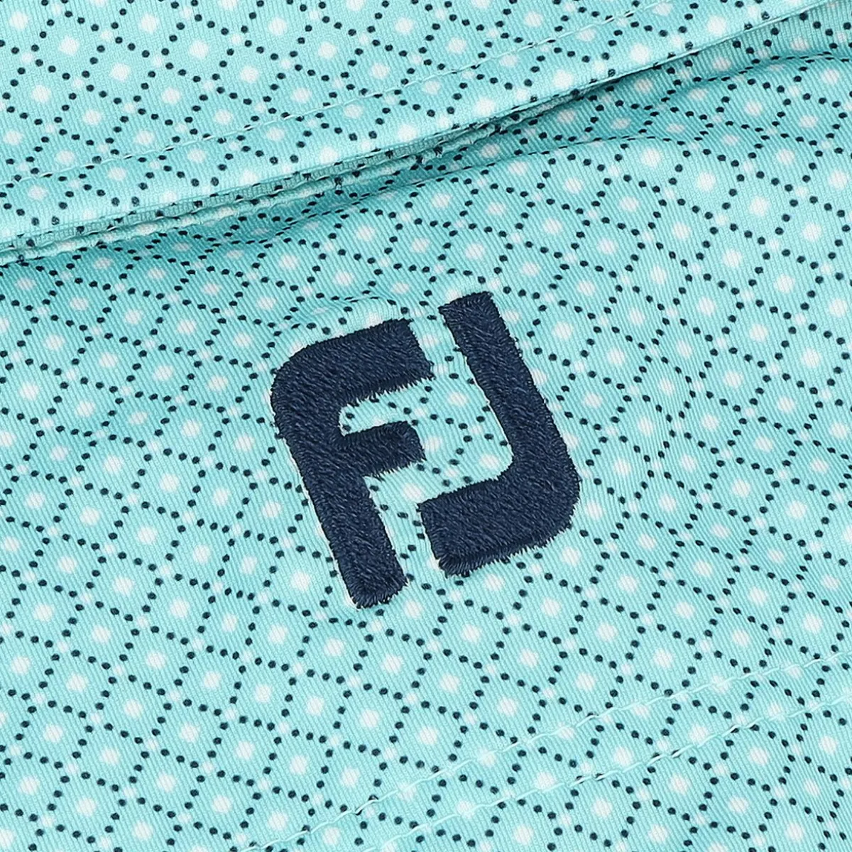 FootJoy Dot Geo Print Lisle Shirt Polo Short Sleeve Golf Apparel