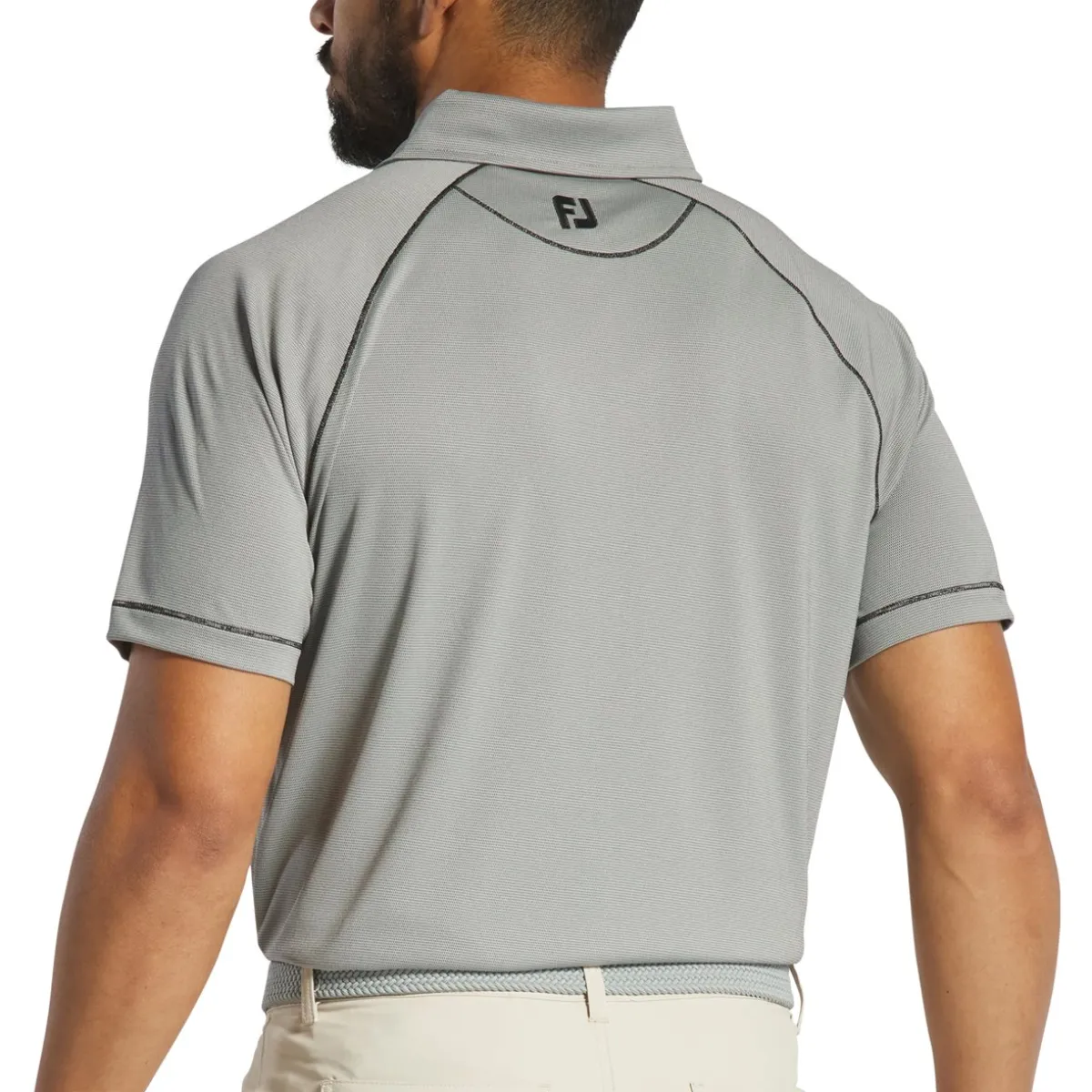 FootJoy Geo Jacquard Previous Season Apparel Style Shirt Polo Short Sleeve Golf Apparel