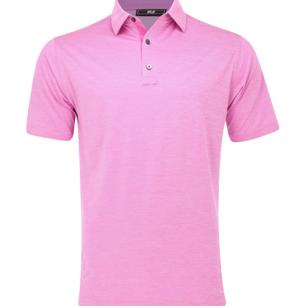 FootJoy Heather Stripe Self Collar Previous Season Apparel Style Shirt Polo Short Sleeve Golf Apparel