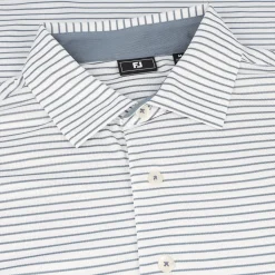 FootJoy Hickory Stripe Pique Shirt Polo Short Sleeve Golf Apparel