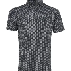 FootJoy Houndstooth Geo Lisle Shirt Polo Short Sleeve Golf Apparel