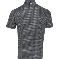 FootJoy Houndstooth Geo Lisle Shirt Polo Short Sleeve Golf Apparel
