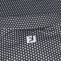 FootJoy Houndstooth Geo Lisle Shirt Polo Short Sleeve Golf Apparel