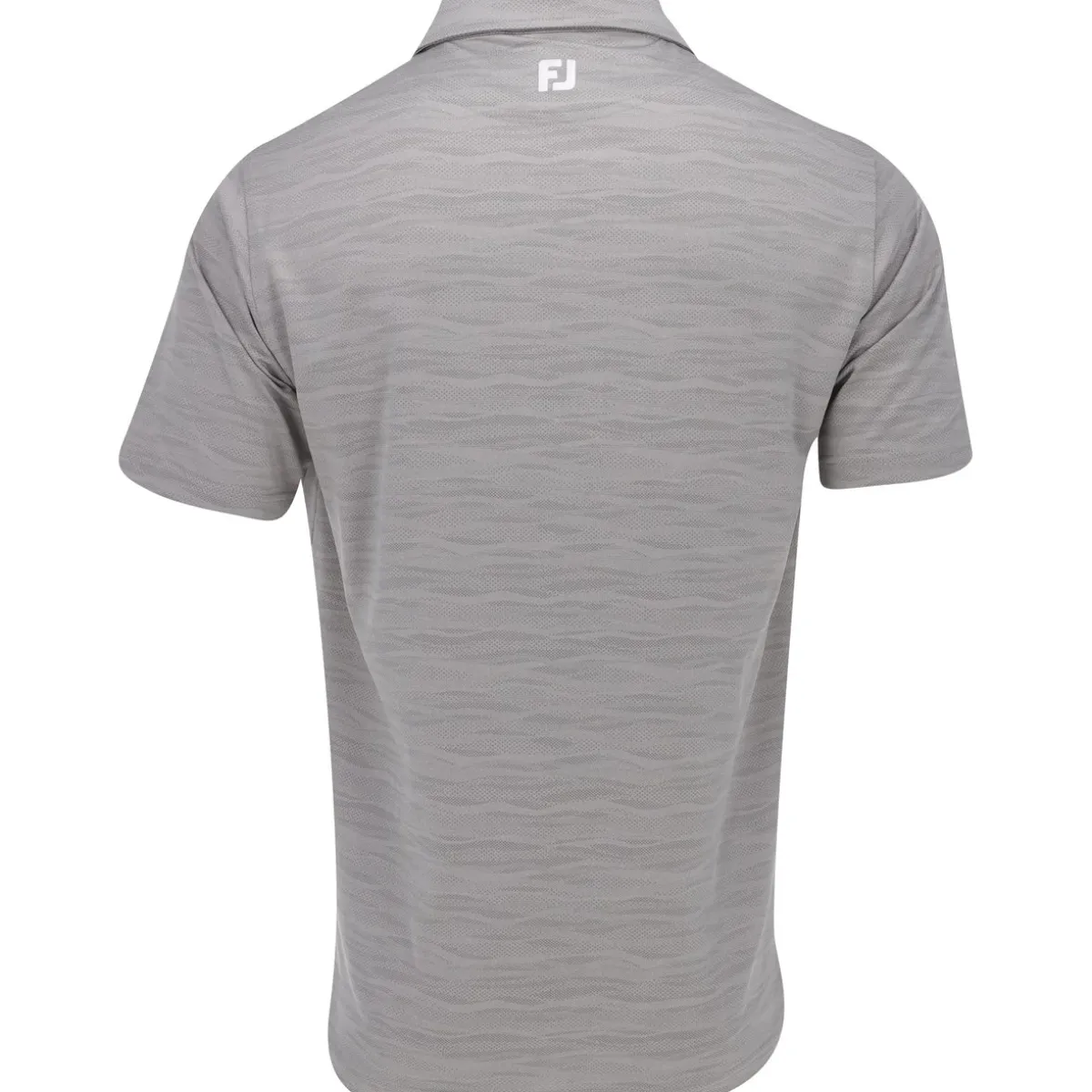 FootJoy Jacquard Wave Self Collar Previous Season Apparel Style Shirt Polo Short Sleeve Golf Apparel