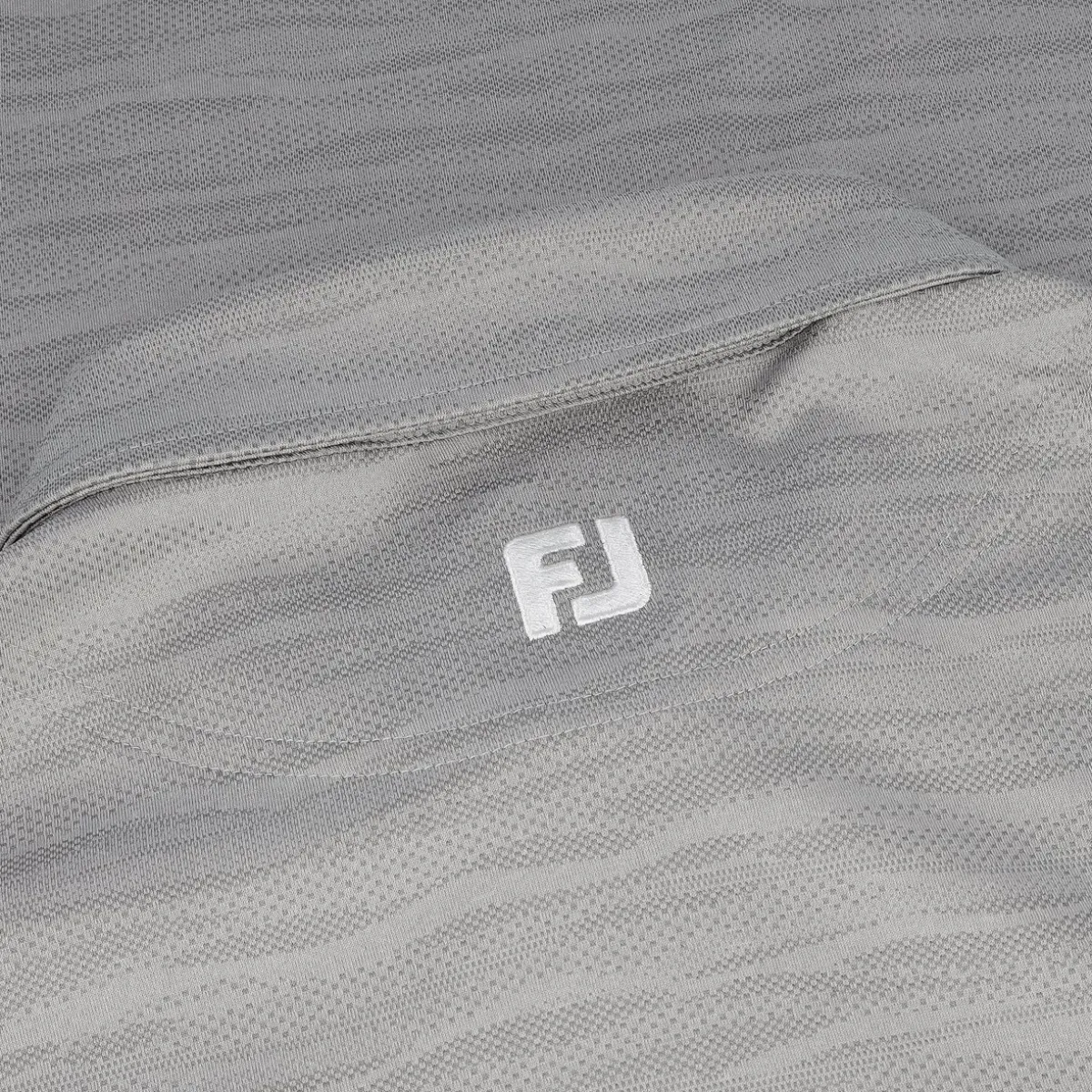 FootJoy Jacquard Wave Self Collar Previous Season Apparel Style Shirt Polo Short Sleeve Golf Apparel