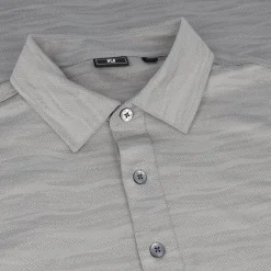FootJoy Jacquard Wave Self Collar Previous Season Apparel Style Shirt Polo Short Sleeve Golf Apparel