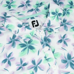 FootJoy L/S Floral Sun Protection Previous Season Apparel Style Shirt Polo Long Sleeve Golf Apparel