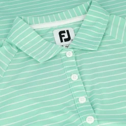 FootJoy L/S Pin Stripe Sun Protection Previous Season Apparel Style Shirt Polo Long Sleeve Golf Apparel