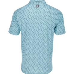 FootJoy Sketched Print Lisle Previous Season Apparel Style Shirt Polo Short Sleeve Golf Apparel