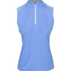 FootJoy Sleeveless 1/4 Zip Houndstooth Trim Previous Season Apparel Style Shirt Polo Short Sleeve Golf Apparel