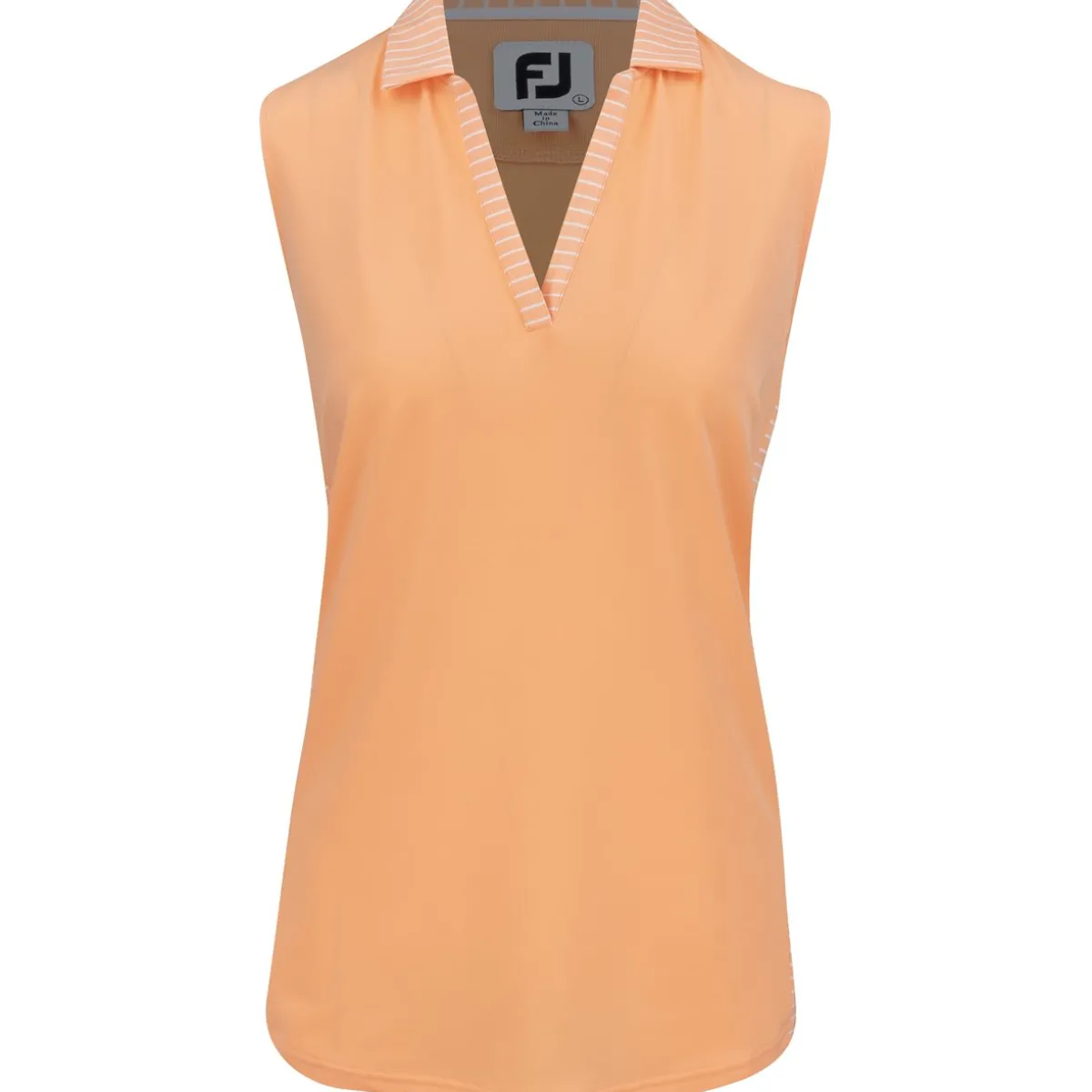 FootJoy Sleeveless Open Placket Shirt Polo Short Sleeve Golf Apparel