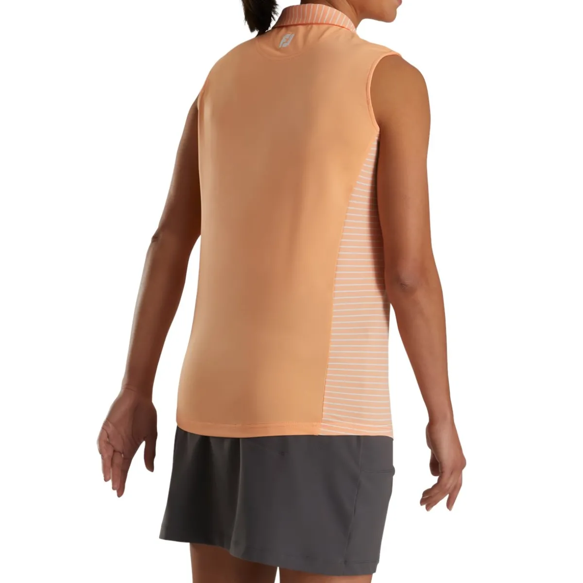 FootJoy Sleeveless Open Placket Shirt Polo Short Sleeve Golf Apparel