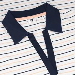 FootJoy Stripe Collar Sleeveless Previous Season Apparel Style Shirt Polo Short Sleeve Golf Apparel