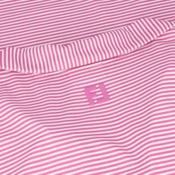 FootJoy Stripe Open Placket Sleeveless Shirt Polo Short Sleeve Golf Apparel