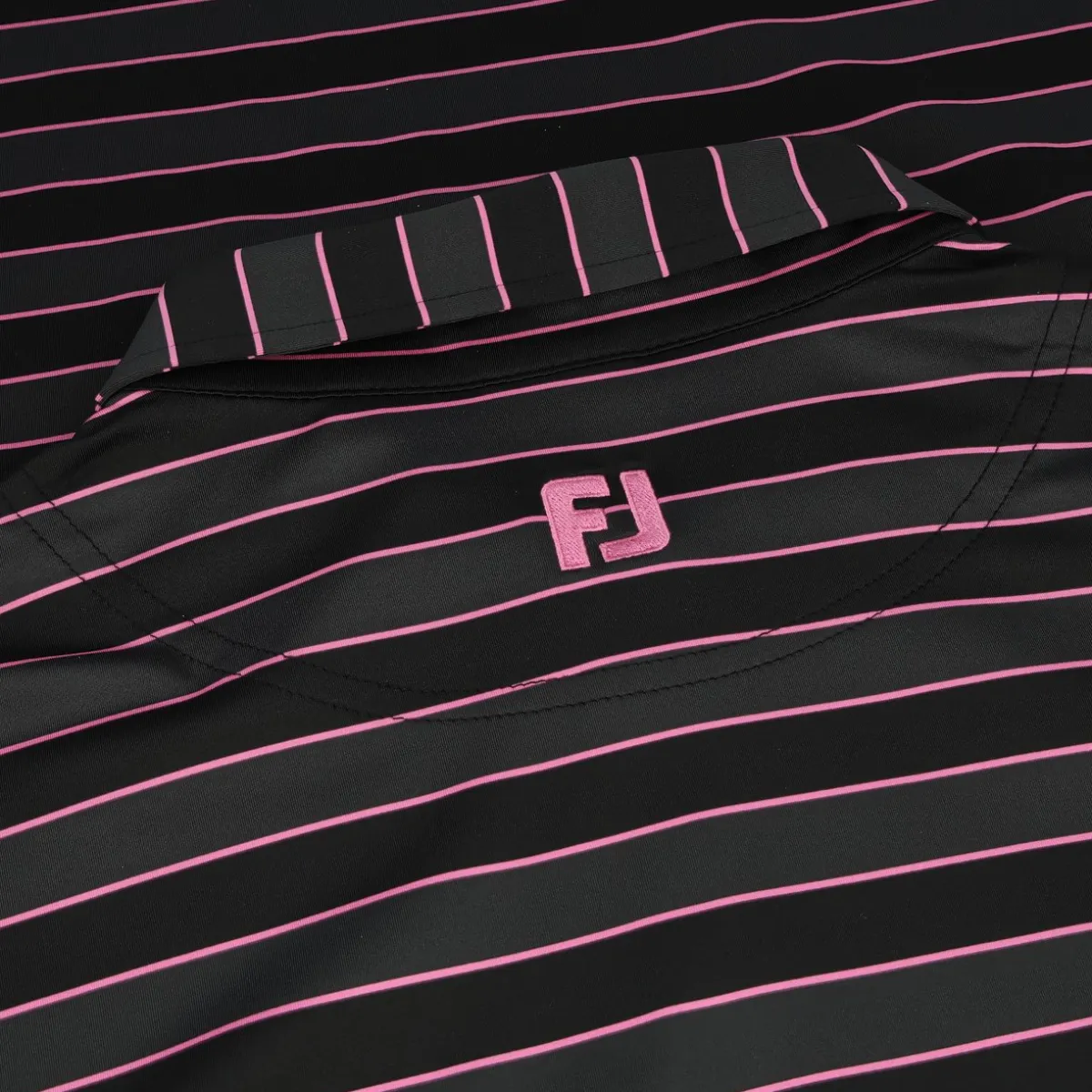 FootJoy Tonal Stripe Self Collar Previous Season Apparel Style Shirt Polo Short Sleeve Golf Apparel